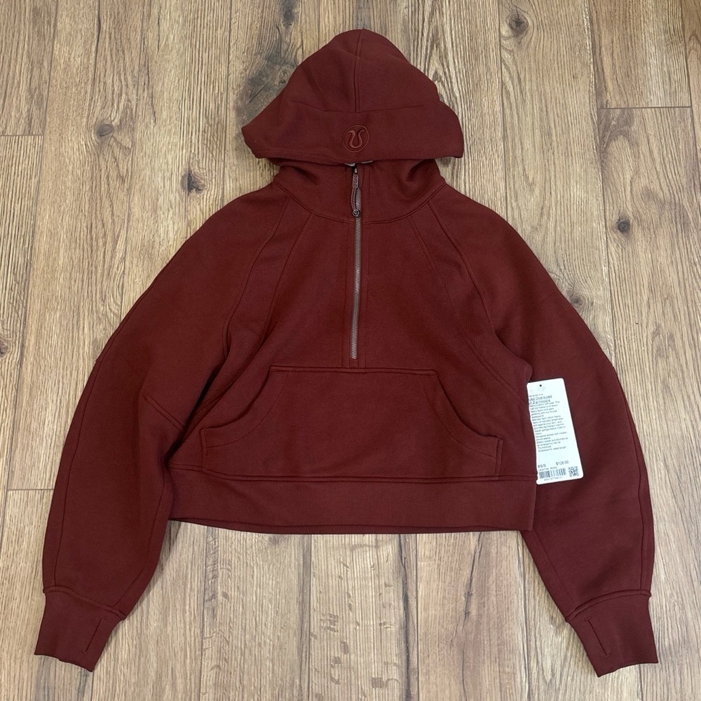 NWT Lululemon Scuba Oversized Half Zip Hoodie In Rockwood Size XS/S